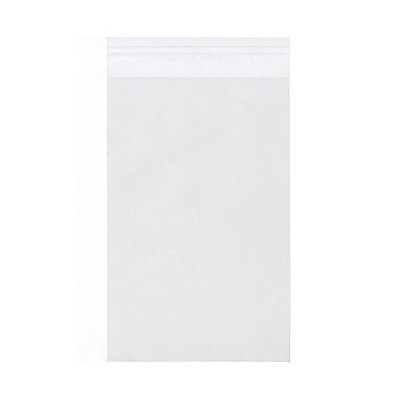 JAM Paper Cello Sleeves with Self-Adhesive Closure 3.6875 x 2.375 Clear BUSCARDCELLOB