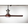 Emerson Duo 54" Flush Mount Brushed Steel Ceiling Fan LED Light with Walnut Blades - 3 of 4