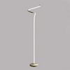 52.5-Inch LED Matte White Curvilinear S-Curve Spiral Tube Angled Floor Lamp - 2 of 4