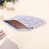 Unique Bargains Women's Snap Closure Cosmetic Bag Purple 1 Pc - 2 of 3