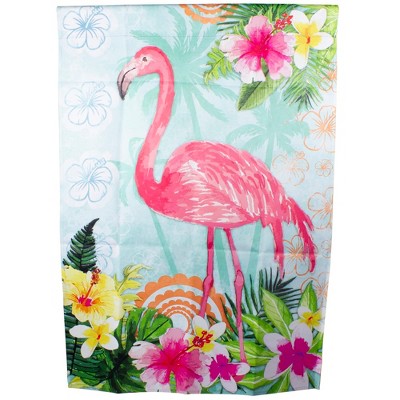Northlight Tropical Flamingo Spring Outdoor House Flag 28" x 40"