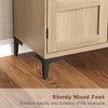 71" Tall Kitchen Pantry Cabinet, 5 Tier Freestanding Food Storage Cabinet with 4 Doors and Adjustable Shelves - 3 of 4