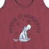 Women's - Winnie the Pooh - Eeyore Winter Is Wonderful Christmas Graphic Racerback Tank - 2 of 4
