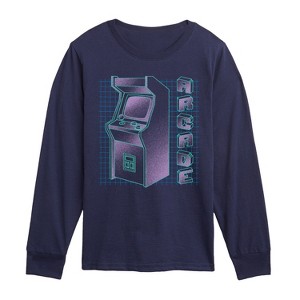 Boys' - Instant Message - Arcade Gradient Long Sleeve Graphic T-Shirt - 1 of 4