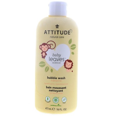 Attitude Baby Leaves Bubble Wash, Pear Nectar, 16 oz