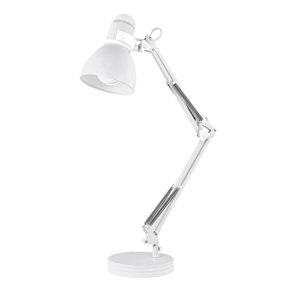 28" Architect Swing Arm Kids' Desk Lamp Matte White - Globe Electric