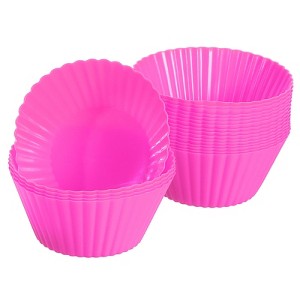 Unique Bargains Silicone Non-Stick Heat Resistant Baking Cups - 1 of 4
