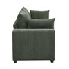 JUJABU 79” Modern Corduroy Loveseat Sofa with Soft Ribbed Fabric - 4 of 4