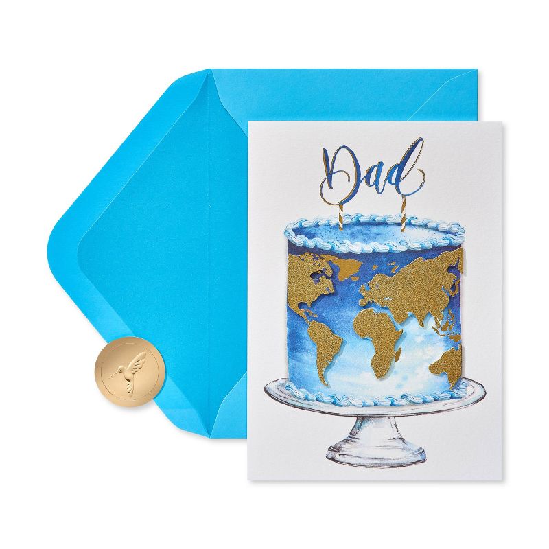 Birthday Card Dad Map Cake - PAPYRUS, 5 of 7
