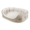 Arlee Home & Pet Cozy Orthopedic Eco-Friendly Durable Dog Bolster Bed - Beige - L - 3 of 4