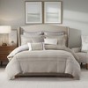 LIVN CO. 8 Piece Woven Stripe Oversized Comforter Set with 3 Decorative Pillows - 2 of 4