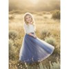 2Bunnies 2 Piece Lace Top Tulle Skirt Boho Rustic Flower Girl Dress Set - 4 of 4