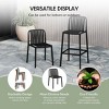 WestinTrends Playa 3-Piece Patio Adjustable Bar Table with Stackable Patio Bar Stools - 4 of 4