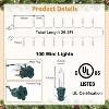 400 Counts 106Ft Christmas Lights, 4 Sets of 100 Mini Lights 26.5 Feet String Lights with Replace Fuse and Bulb, Waterproof Connectable - 4 of 4