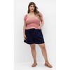 Women's Plus Size Cute Gingham Top - red | CITY CHIC - 3 of 4