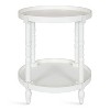 Kate and Laurel Bellport Round Wood Side Table, 20x20x24, White - 3 of 4