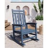homfan Outdoor Adirondack Rocking Chair, All Weather HDPE Fire Pit Chair with Wide Back, Outdoor Lounger Rocking Fire Pit Chair - 2 of 4