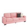 Mocamel 83.86" Corduroy Fabric 3 Seater Sofa Modern Compressed Couch for Living Room, Bedroom, Office - 3 of 4