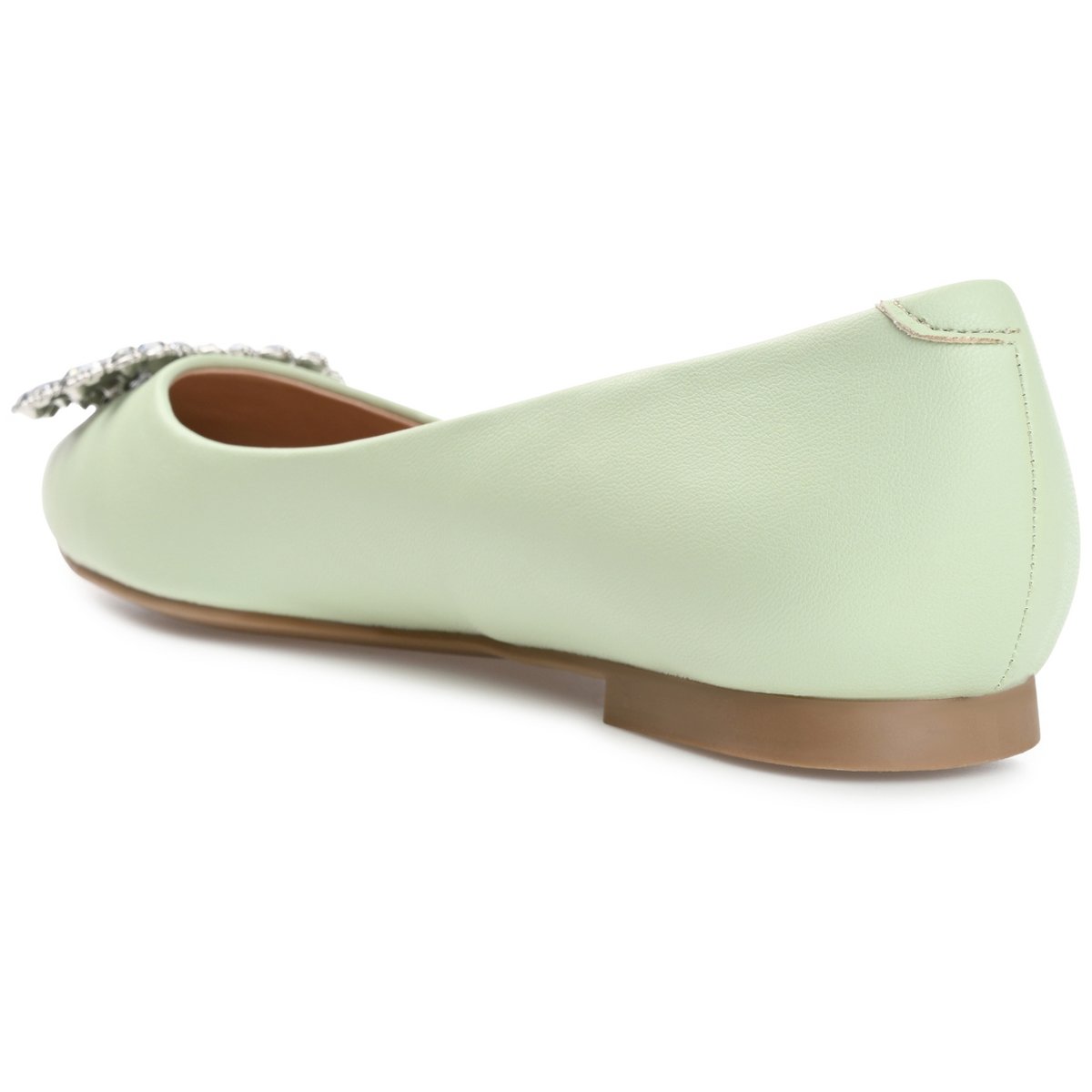 Обувь Journee Collection Women's Renzo Slip On Pointed Toe Ballet Flats Green 7.5 — фото 7