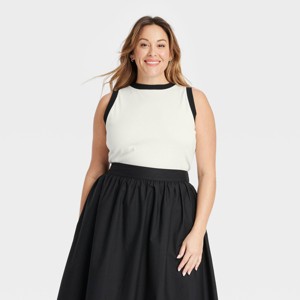 Women's Ribbed Tank Top - Ava & Viv™ - 1 of 3