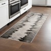Gray Ivory and Taupe Abstract Power Loom Area Rug - 2 of 3