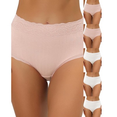 3 white 3 beige pink