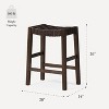 Maven Lane Emerson Backless Counter Stool with Faux Leather 26" - 2 of 4