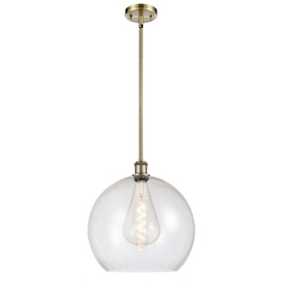 Athens - 1 Light Pendant In Industrial Style-16.38 Inches Tall and 13.75 Inches Wide