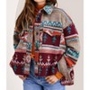 Women's Boho Aztec Jacket - LA MIEL - 2 of 3