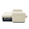 Loveseats Sofa Bed with Pull-out Bed, Adjsutable Back and Two Arm Pocket (54.5"x33"x31.5") - 3 of 4