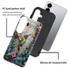BONGEEK Case Compatible with Samsung Galaxy S25,Scratch Resistant Hybrid 2-Layer Hard Shell Bright Phone Case,Hummingbird Flower Stained Glass - 2 of 4