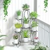 Artloge 9 Tiers Tall Flower Plant Stand Heavy Duty Display Shelf Pots Herb Holder Rack Adjustable with Non-slip Foot Pad - 2 of 4