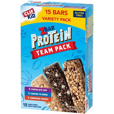 Clif  ZBar Protein Chocolate Chip, CNC, Cinnamon Crunch Variety Pack - 19.05oz