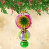 Huras Family 7.75 In Windsor Frost Green Elegance Merry & Bright Triple Ball Drop Tree Ornaments - 2 of 4
