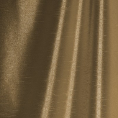 Gold Faux Silk Blackout Pleated Curtain Panel 52" W x 95" L