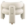CAVINAS Velvet Barrel Accent Chair with Mid-Height Curved Backrest,Cozy Upholstered Living Room Chairs,Reading Chairs for Living Room - 3 of 4