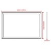 Oversized Modern Rectangle Bathroom Mirror with walnut Frame, Decorative Large Wall Mirrors for Bathroom Living Room Bedroom - 2 of 4