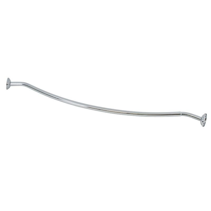 Curved Wall Mountable Shower Rod Chrome - Bath Bliss, 6 of 11