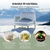 WestinTrends Playa Modern 6-Piece Polypropylene Resin Modular L Shaped Corner Patio Furniture Sectional, Green - 3 of 4