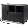 GALAXHERO File Cabinet with Charging Station, 1 Drawer Rolling File Cabinet, Locking Filing Cabinet for Home Office, Printer Stand with Storage - 2 of 4