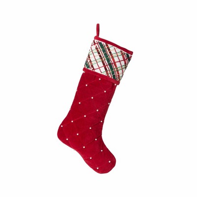 Park Hill Collection Holiday Cheer Plaid Stocking : Target