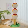 Cute Puffer Fish Cat Climbing Tree, 3-Tier Cat Tower with Scratching Post and Interactive Toy, Indoor Cat Climbing Frame for Small to Large Cats - 4 of 4