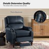 Set of 2 Elisabete Modern Wingback Genuine Leather Recliner with Vintage Nail Head Trim for Living Room and Bedroom  | ARTFUL LIVING DESIGN - 4 of 4