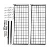 YIYIBYUS Hanging Pot Rack Wall Mounted 2 Tiers Pot and Pan Hanging Rack with 10 Hooks Kitchen Pan and Pot Hanger for Pot Storage Rack - 4 of 4