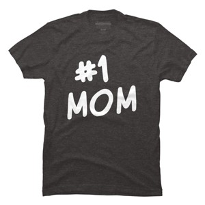 Men's Design By Humans Mother's Day 1# Best Mom in the World By happieeagle T-Shirt - 1 of 2