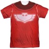 Popfunk PJ Masks Owlette Suit Front-Back Print Adult Sublimated Costume T-Shirt - 2 of 4