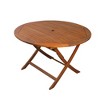 Northlight Round Outdoor Acacia Wood Folding Patio Dining Table 47" - Brown - 2 of 3