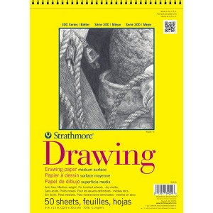 Strathmore 300 Series Drawing Pad, Top Wire Binding, 50 Sheet, 9x12 inch, 1 Count - 1 of 1