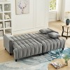 KTMBDW Sleeper Sofa with Couch Bed Convertible Cloud Couch with Storage Chaise, Comfy Sofa Bed with Adjustable Backrest for Living Room - 3 of 4