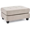 Airsurfer Compact Light Gray Ottoman Contemporary Tufted Ottoman Versatile Seating for Living Room Relaxation - 2 of 4